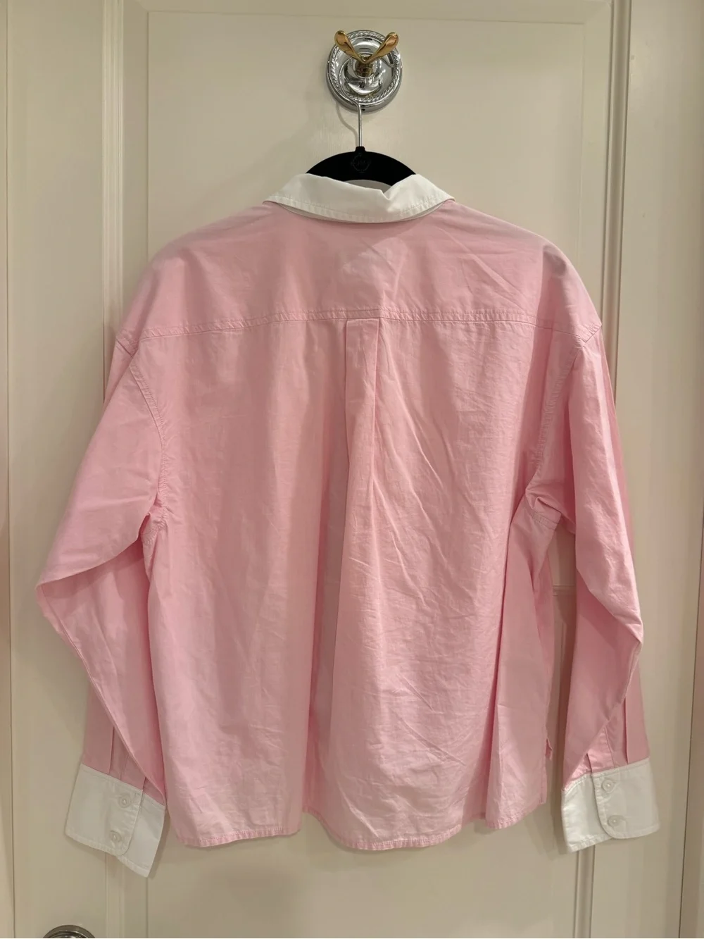 J. Crew Relaxed-fit cropped end-on-end cotton shirt